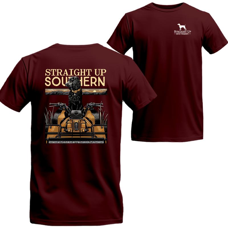 Straight Up Southern T-shirt - Camo Country Shirt, Straight Up Southern Short Sleeve Tee Shirt, Beer Shirt Viral, Menswear Top Underwear Streetwear