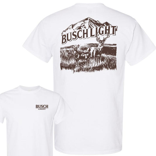 Busch Light Wildlife Deer 2-Sided T-Shirt, Summer T-Shirt, Unisex T-Shirt, For Men, For Women