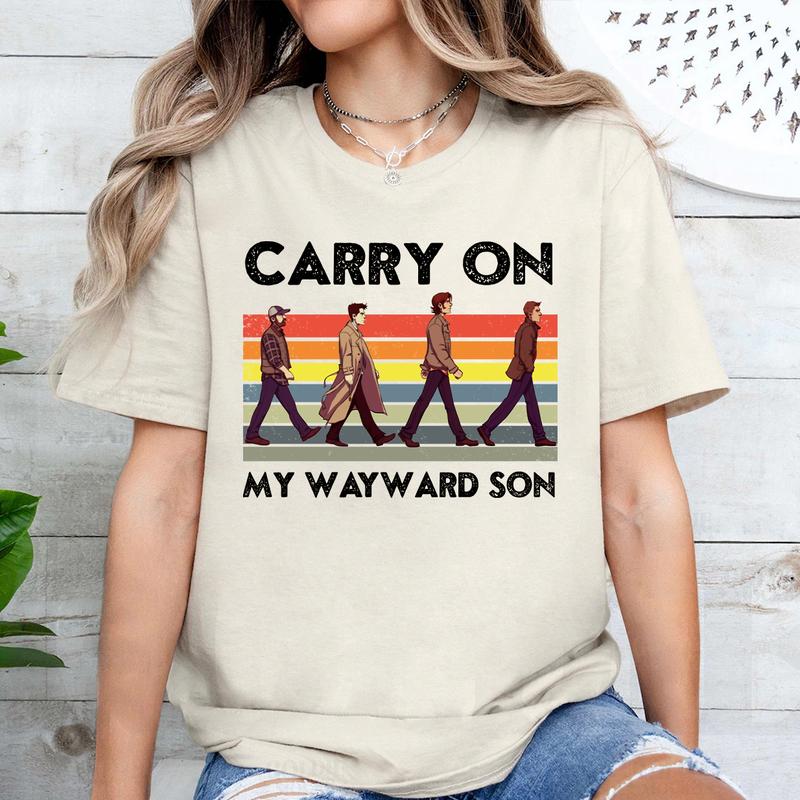 Carry On My Wayward Son T Shirt,  Gift For Woman and Man Unisex T-Shirt Sweatshirt Hoodie