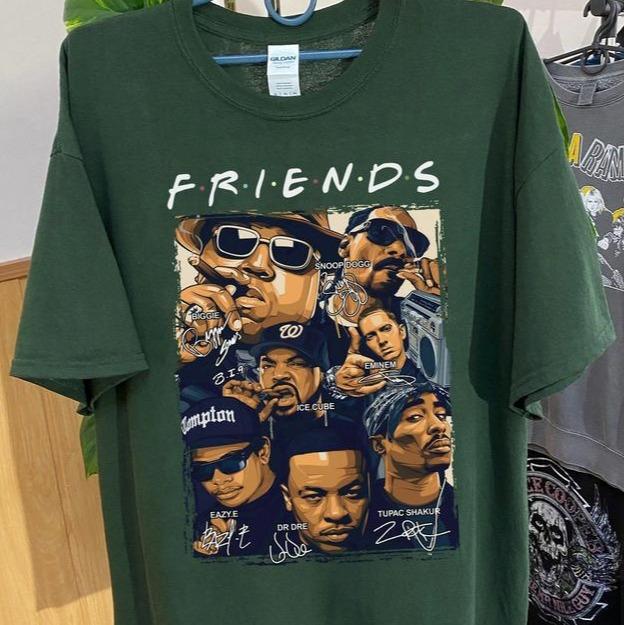 Friends Rapper Tee, Trending Shirt, Friends Hip Hop Shirt, Viral Tee, Gift For Fan, Hip Hop Tee, Friends Shirt, Unisex Short Sleeve Tee Shirt