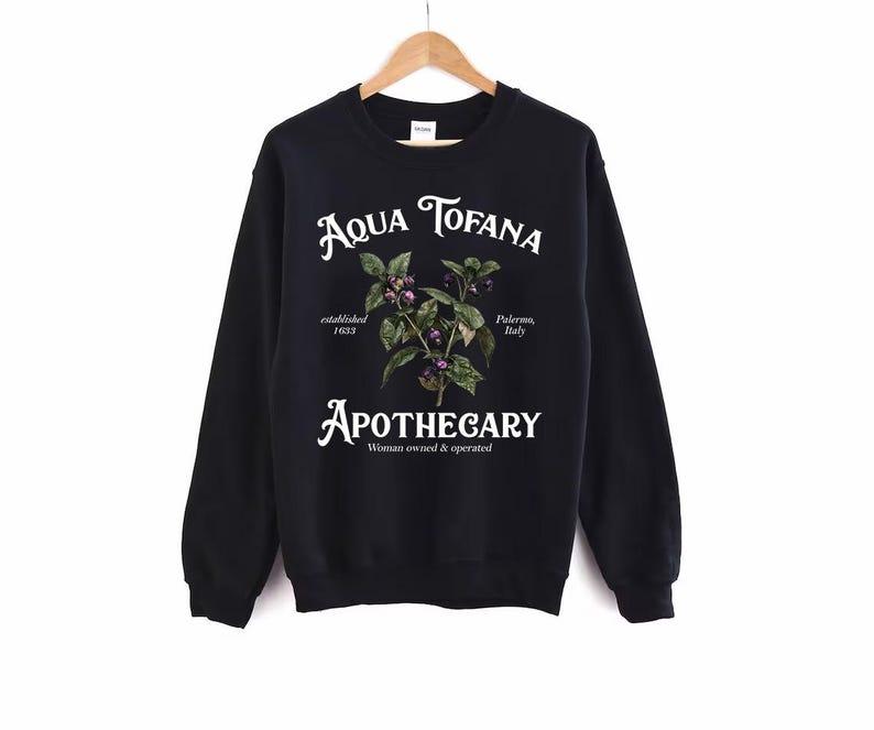 Aqua Tofana Apothecary Sweatshirt, My Body My Choice Shirt, Womens Rights TShirt, Witchy Feminist Shirt, Reproductive Rights Shirt Top Womenswear