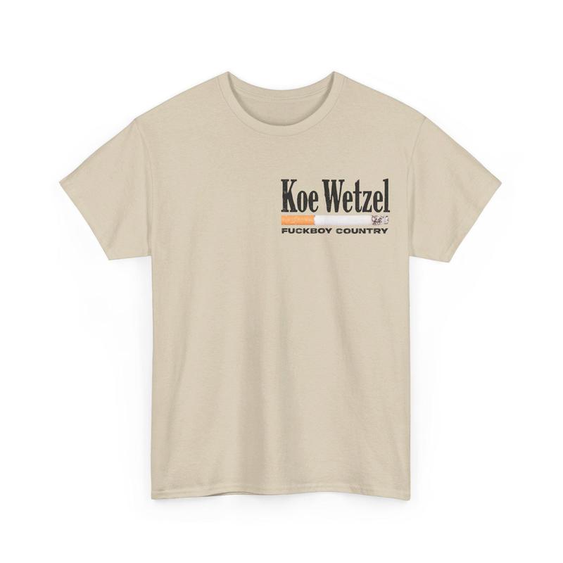K0e Wetzel Boy Country 2 Sides Tee, Fan Merch, Concert Outfit, Country Fans Top, Unisex Short Sleeve Tee Shirt, Casual Clothing