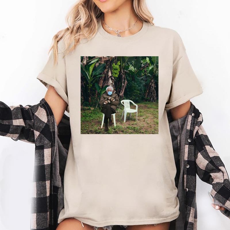 Bernie Sanders Meme T-Shirt, Bernie Sanders DTMF Funny Sweatshirt, Tio Bernie Graphic Unisex Pullover, Humorous Casual Cotton Top