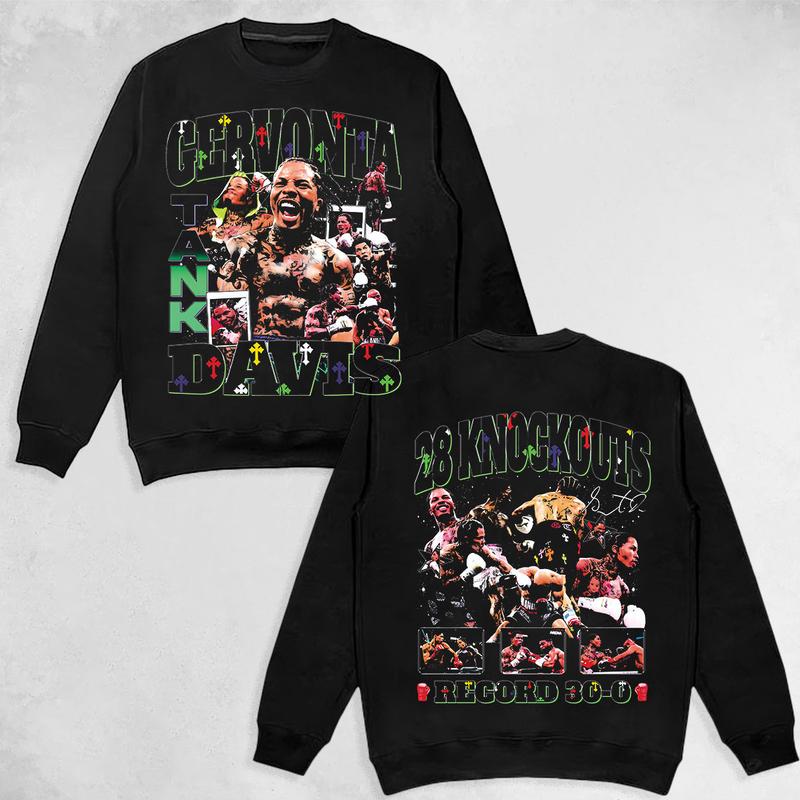 GERVONTA DAVIS TANK V2 TEE, Boxing T-shirt, Boxer Tee, Sports Shirt, UFC Shirt, Gift for Him Gift For Her Hoodie Sweatshirt Streetwear