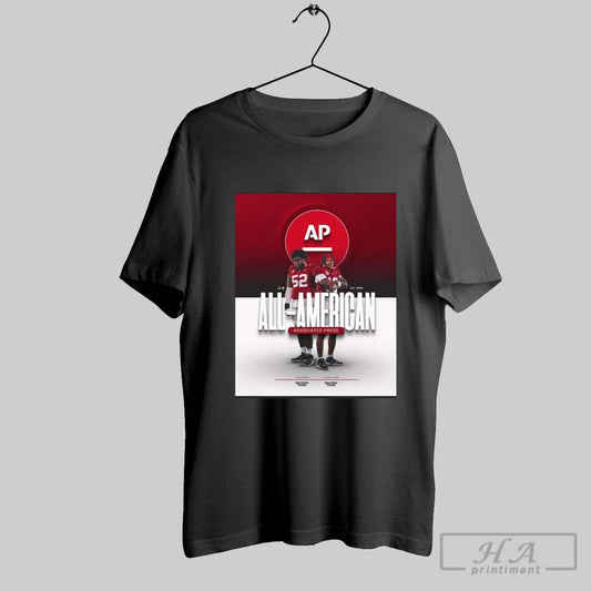 Poster Alabama Crimson Tide Second Team Tyler Booker And Malachi Moore 2024 Ap All American T Shirt