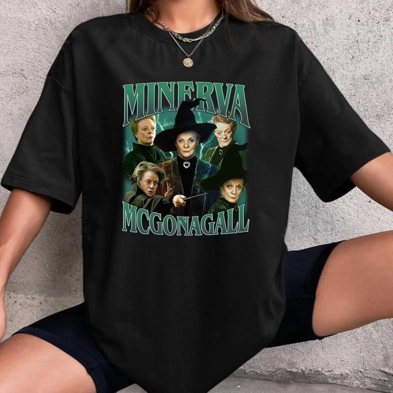 HP RIP McGonagall Professor Unisex Sweatshirt Hoodie Shirt Cotton Relaxed Fit, Dame Maggie Smith T-Shirt, Harry Tee