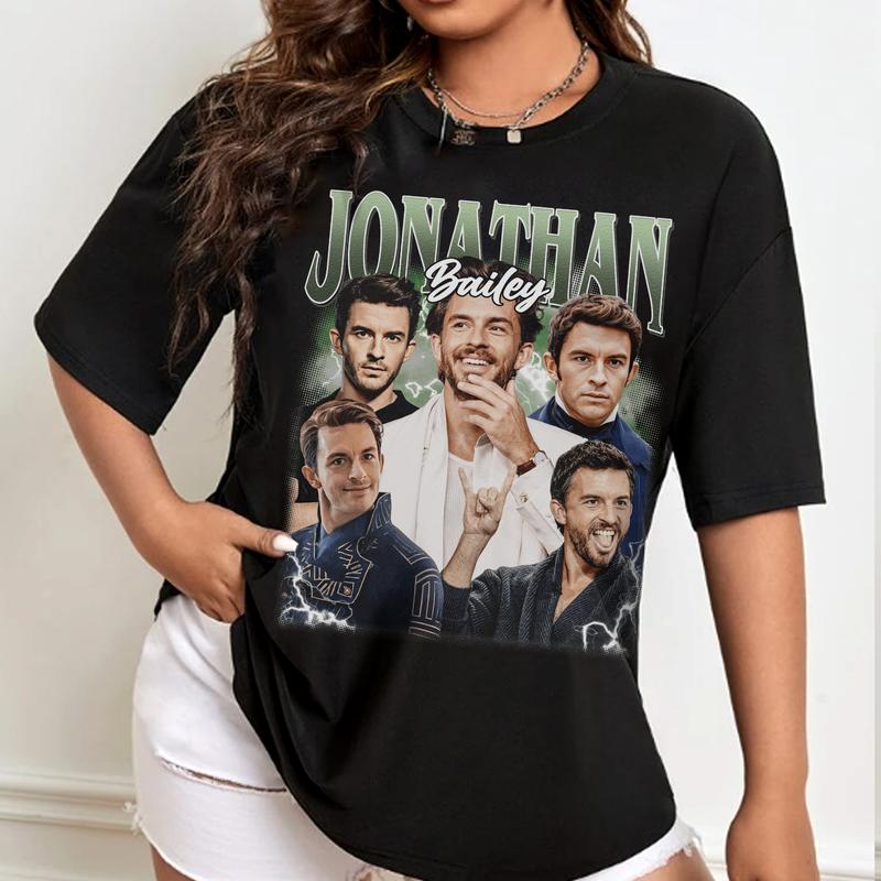 Jonathan Bailey Retro 90s Vintage T-shirt, As Fiyero Prince Wicked Movies,Wizard of Oz, Broadway Merch Shirt, Gift For Movies Lovers Casual Clothing