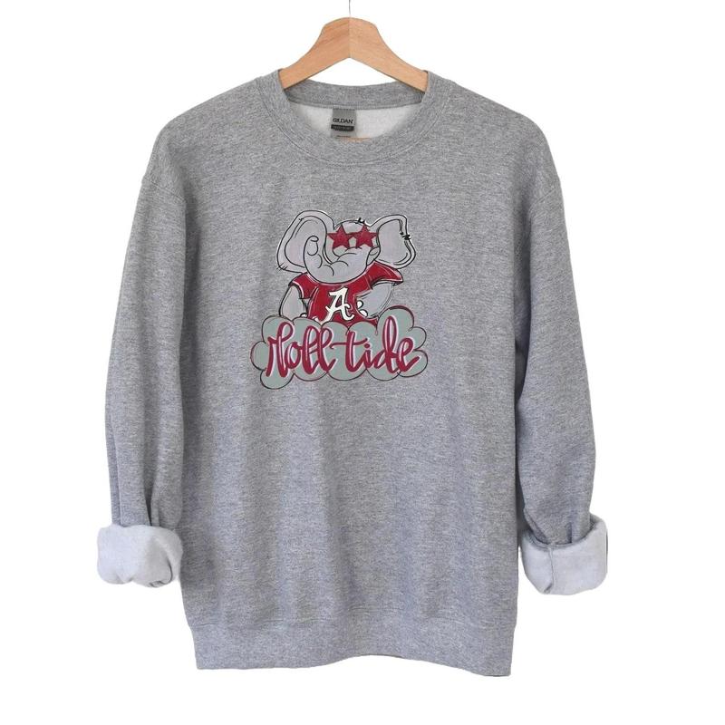 Alabama Crimson Tide Sweatshirt Alabama Game Day shirt Cotton Menswear