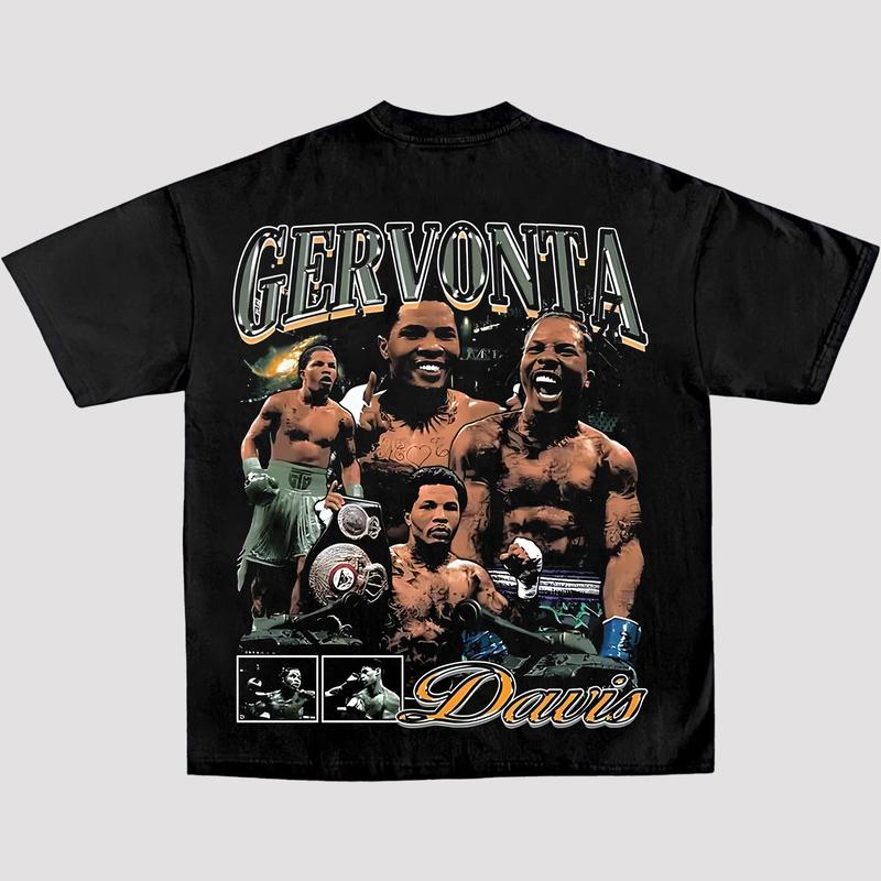 GERVONTA DAVIS V3 TEE, Boxing T-shirt, Boxer Tee, Sports Shirt, UFC Shirt, Workout T-shirt, Gift for Him Gift For Her Hoodie Sweatshirt Streetwear