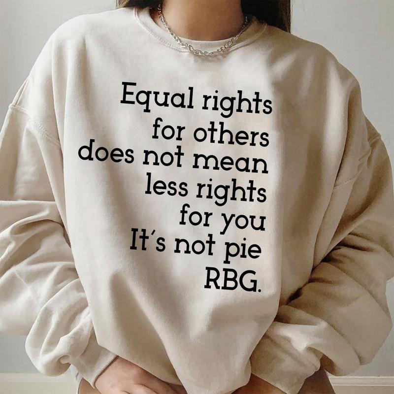 RBG Quotes Shirt, Equal Rights for Others T-Shirt, Women Rights Feminist Tee, Unisex Cotton Graphic Tops Womenswear Summer
