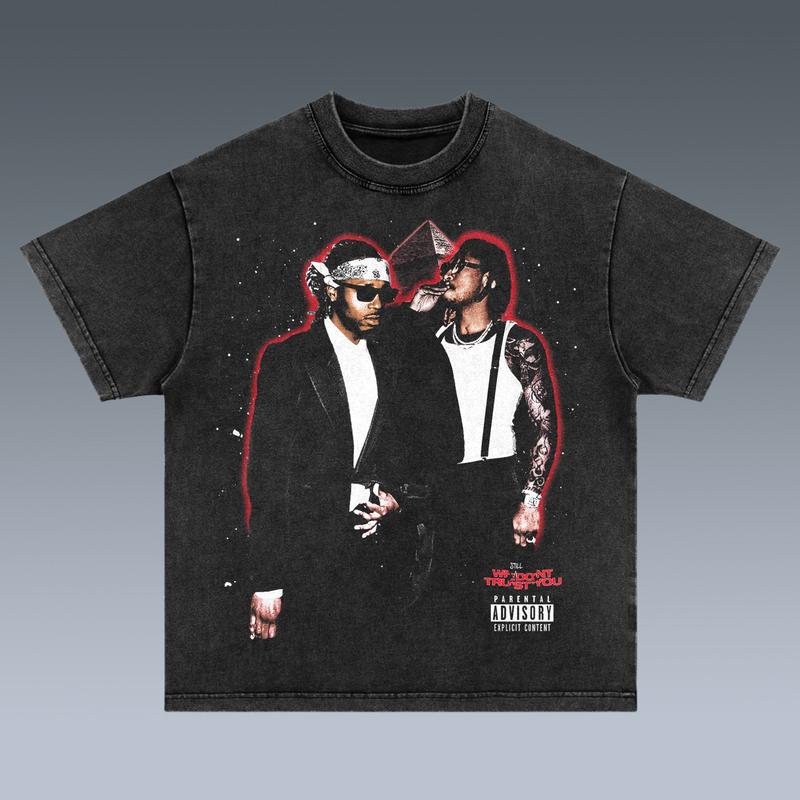 WE STILL DONâ€™T TRUST YOU-FUTURE 2 SIDES Cotton Vintage Shirt To Match Sneaker Hiphop Clothing Rapper Merch Shirt, Hiphop Tour Concert 2024, Gift For F