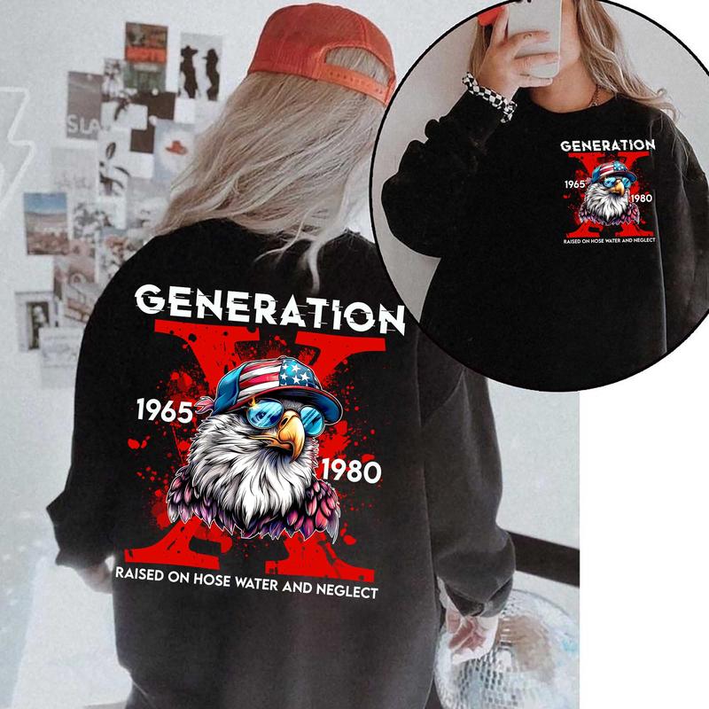 New Version 2 Generation X 2 FAFO shirt, Two Side Shirt,  Gen X Fafo Shirt Generation X T Shirt, GenX Shirt - Casual Fit
