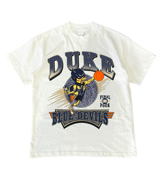 Duke Blue Devils Final Four NCAA 1991 T-Shirt Cotton Short-sleeve Retro Streetwear Tshirt Menswear Top