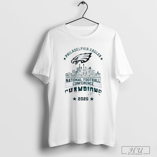 Philadelphia Eagles American Football Conference Champions City 2025 T Shirt Sweatshirt Poster