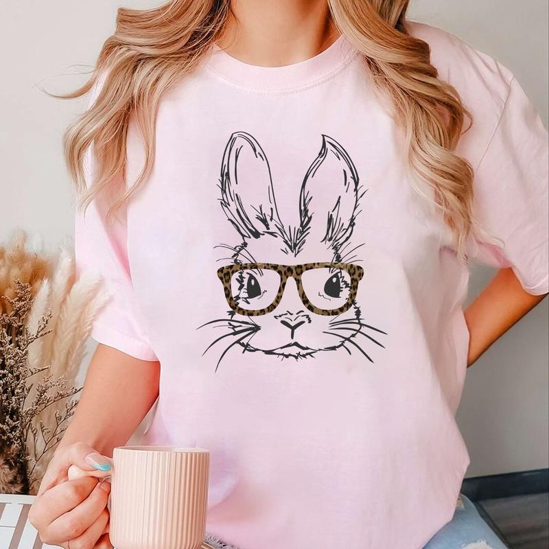 Easter Bunny With Glasses Sweatshirt, Hoodie, T-shirt, Easter Shirt, Cute Easter Gifts, Easter Bunny Shirt