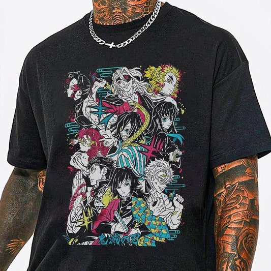 Demon Slayer Hashira characters shirt, Demon Slayer Hashira training Arc, Kimetsu No Yaiba t-shirt, anime sweatshirt hoodie, Tanjiro shirt, Rengoku t-
