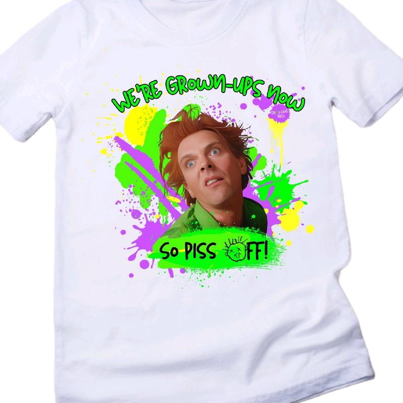 We're grown-ups now, so piss off Fred t-shirt Cotton Womenswear oogie boogie Top Breathable, Crewneck Comfortable Underwear