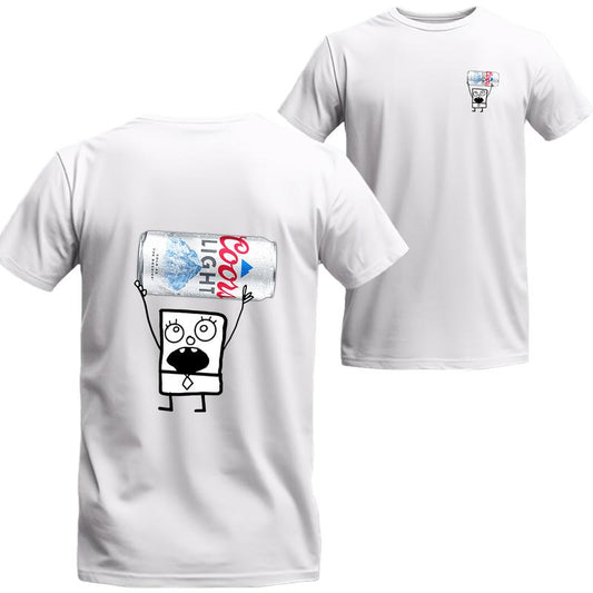 Doodlebob Coors Light Unisex T-shirt, Coors Short Sleeve Tee, Unisex Shirt, Menswear Top, beer shirt, drinking shirt