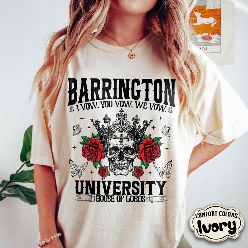 Barrington University Comfort Colors Shirt, Haunting Adeline Shirt, the Ritual Merch, Dark Romance Book Club, Smut Shirt, Fantasy Reader