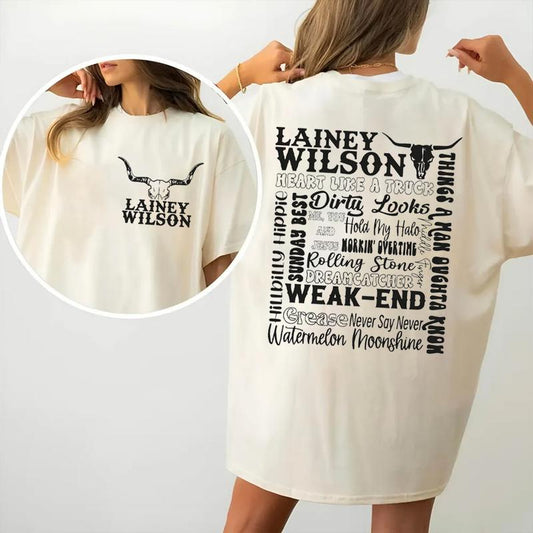 Lain3y Wils0n Both Sides Tee, Country Music 2024, Countrys Cool Again, Unisex Short Sleeve Tee Shirt, Casual Clothing