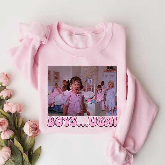 Funny Valentines Crewneck Sweatshirt, Hoodie, T-shirt, Valentines Day Shirt, Boys Ugh Shirt, Gift For Valentines Day, Retro Valentine Shirt, Groovy Va