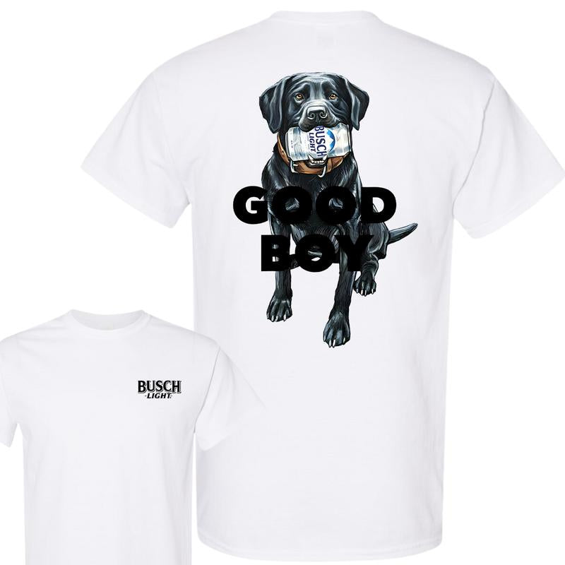Busch Light Good Boy T-Shirt, Beer Lover Graphic T-Shirt, Full Color T-Shirt, For Men, For Women