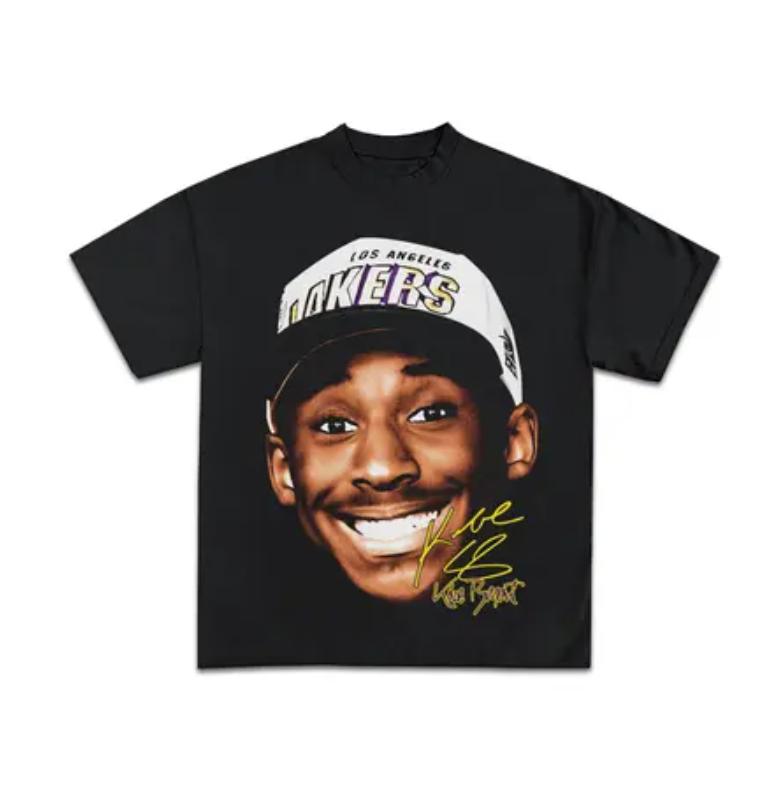 Kobe Bryant Draft Day Baskettball Graphic T-Shirt Menswear Top Underwear Tshirt Streetwear Man Tropical Crewneck Shortsleeve Round Neck Casual