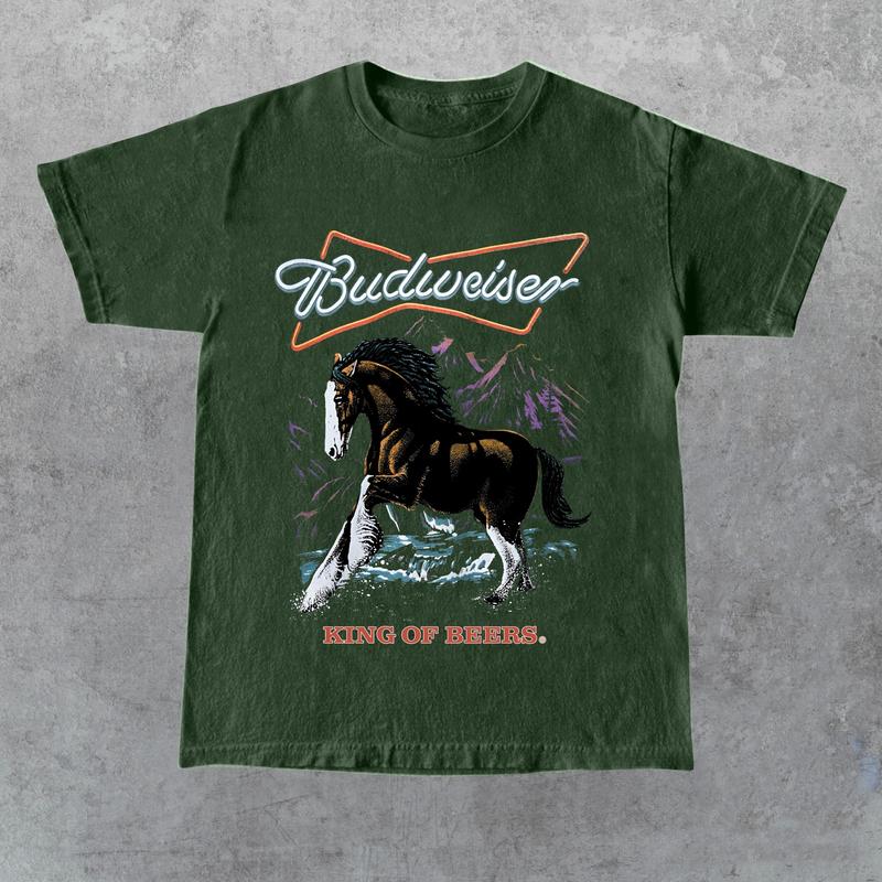 Budweiser King of Beers T-shirt, Gift for Her, Gift for Him, Gift for Friend