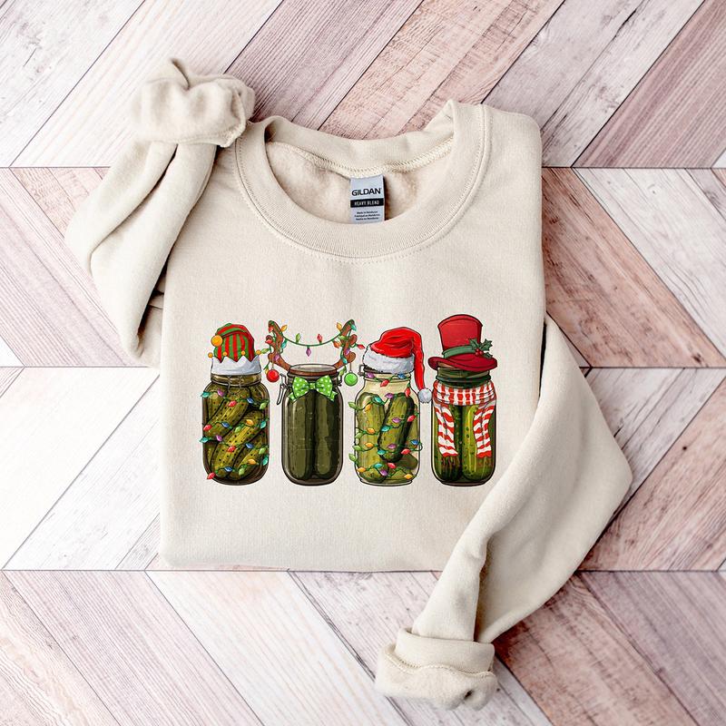 Christmas Pickle Crewneck Sweatshirt, Hoodie, T-shirt, Cute Christmas Gifts