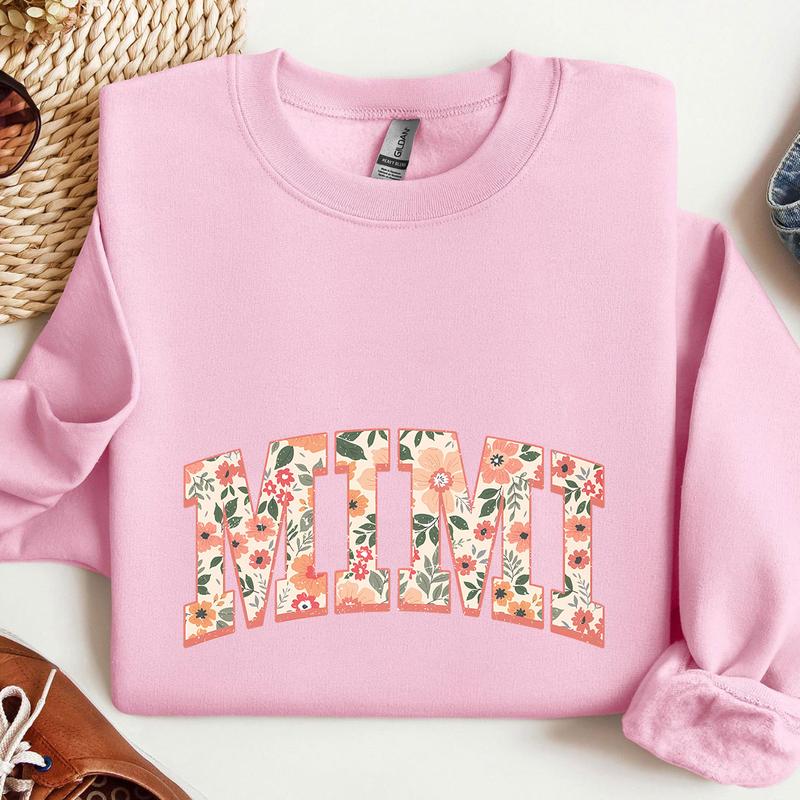 Floral Mimi Sweatshirt, Cute Nana Sweatshirt, Mother's Day Gift