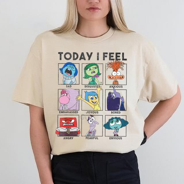 Today I Feel Emotion Shirt, Inside Out 2 Shirt, Therapy Shirt, Gift For Fan, Printed in US