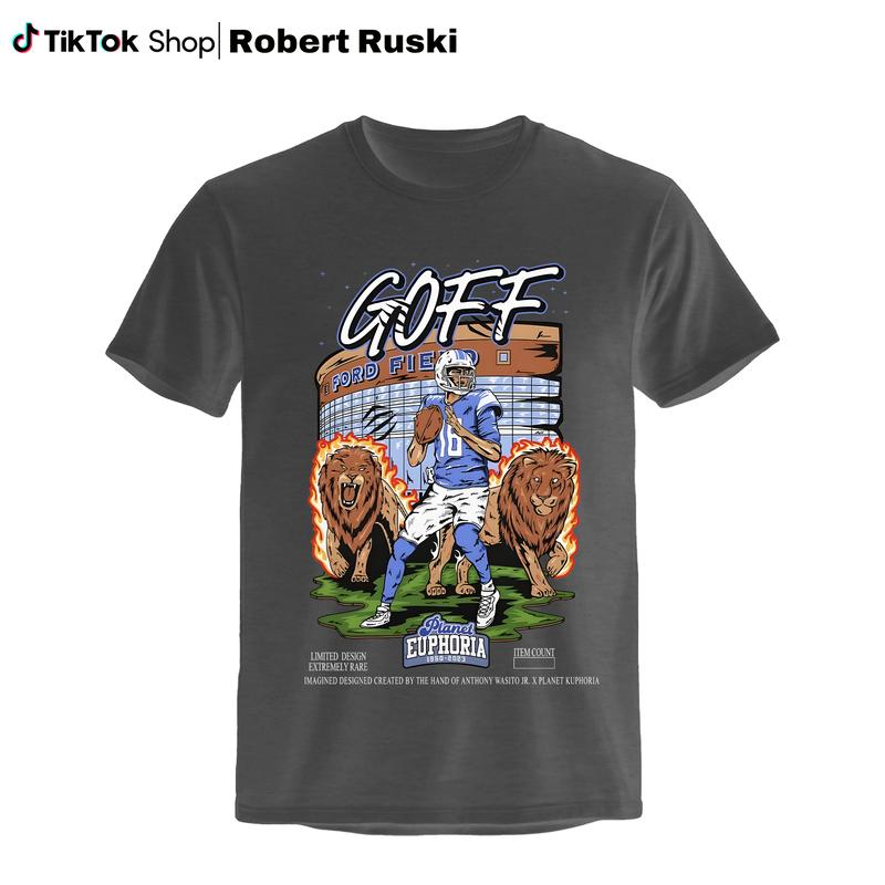 Jared Goff Shirt, Detroittt Football T-shirt, Unisex Game Day Shirt, Gifts For Football Fans