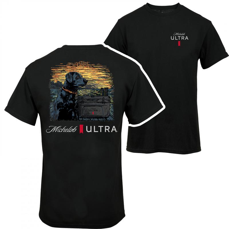 Michelob Ultra Man's Best Friend T-shtr 2-side - Colors For All - Flexible Fashion Fits - Statement Pieces - Find Your Look - Wide Size Selection