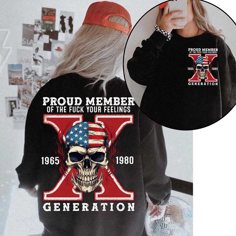 Generation X FAFO Gen X T-Shirt Style with Two Side GenX Shirt, Casual Gen X Tee for Everyday Wear