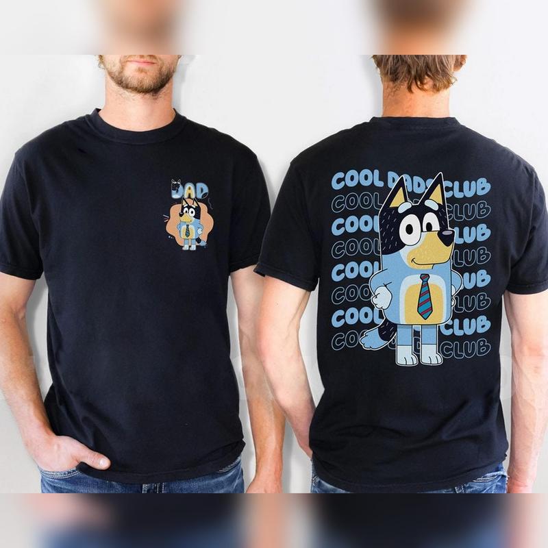 Bluey Cool Dad Club Shirt, Bandit Cool Dad Club T-Shirt, Bluey Bandit Shirt, Dad Birthday Gift, Dad Bluey Shirt, Bluey Family Shirt