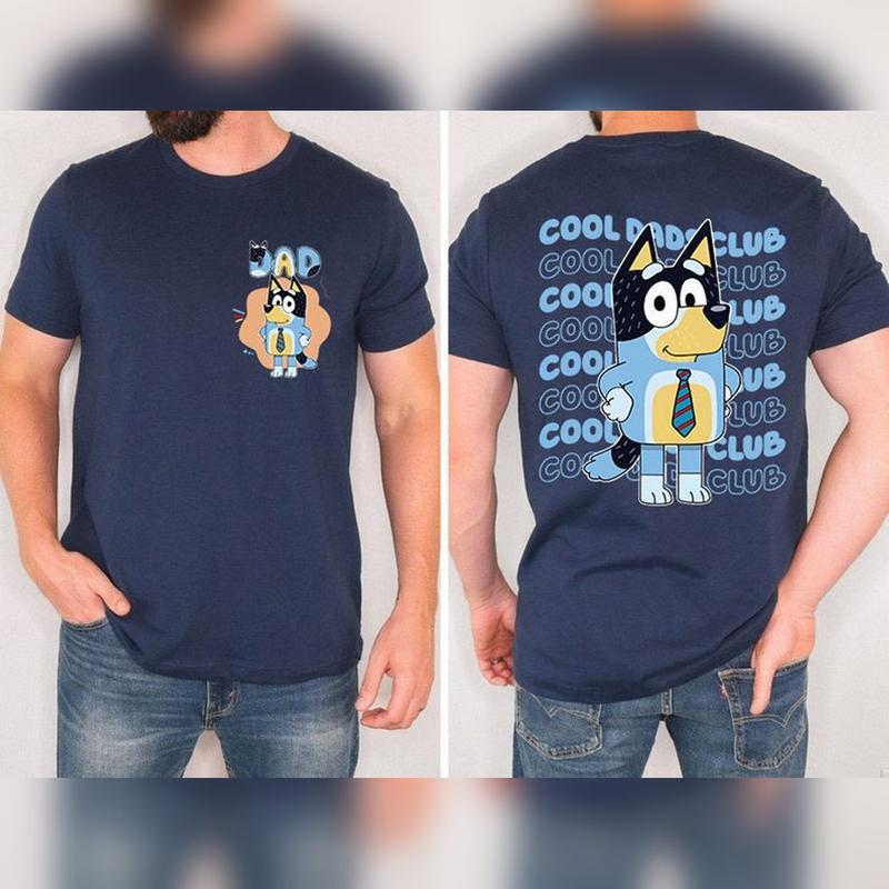 Bluey Cool Dad Club Shirt, Bandit Cool Dad Club T-Shirt, Bluey Bandit Shirt, Dad Birthday Gift, Dad Bluey Shirt, Bluey Family Shirt
