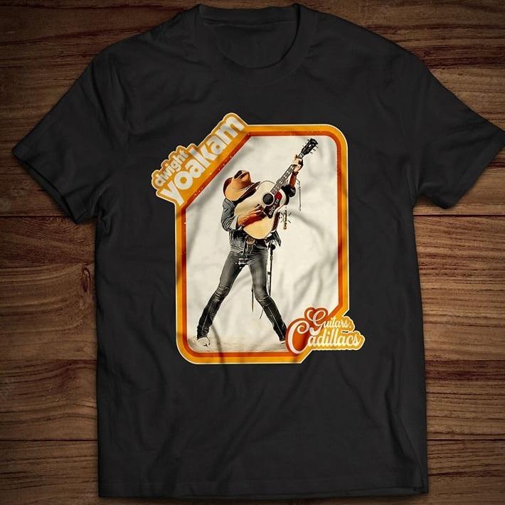 Retro Guitars, Cadillacs By Dwight Yoakam T-shirt Tomorrow's Sounds Today Gone