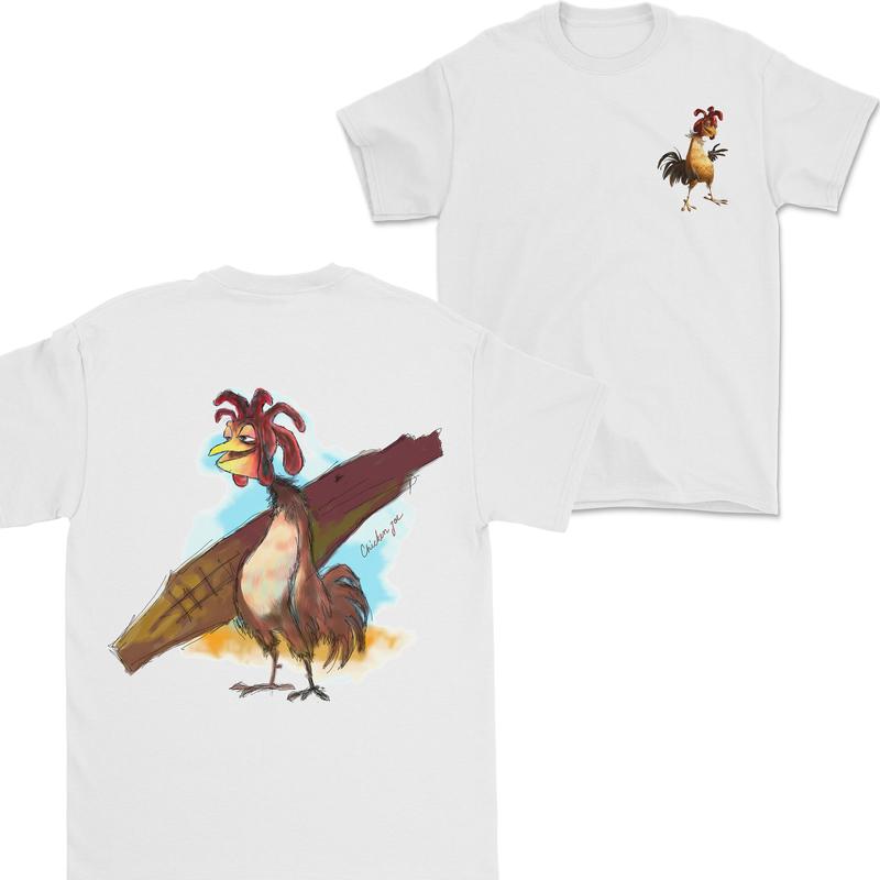Both Sides Chicken Joe Surf T-shirt, 2 Side T-shirt For Women For Men