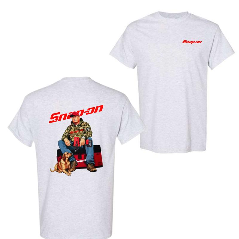 Snap on Trummpp Camo Unisex Cotton T-Shirt, Fuel Hand Drill Dog Hunt Shirt For Men For Women