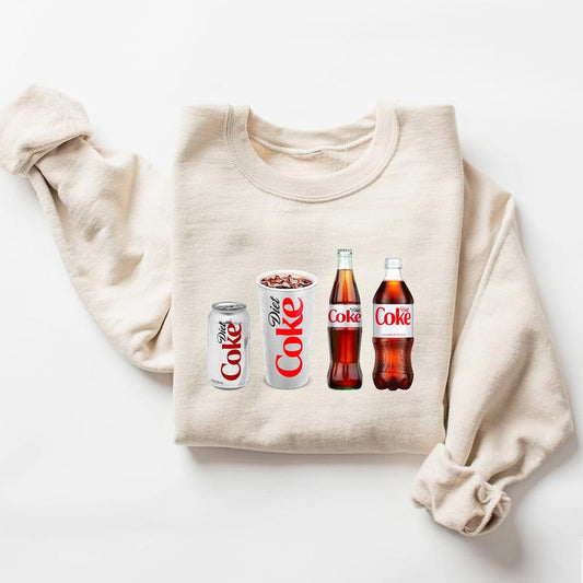 Diet Coke Sweatshirt, Diet Coca Cola Crewneck, Gift for Diet Coke Lover