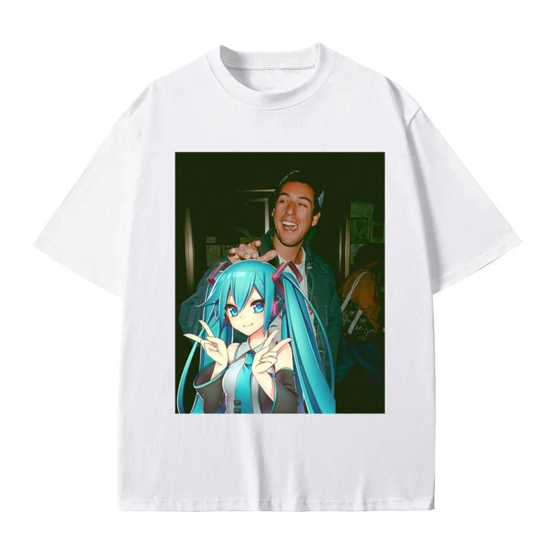 Hatsune Miku Anime tee, Grown Ups Sandler tshirt, Sandler Happy Gilmore Tee Cotton Menswear