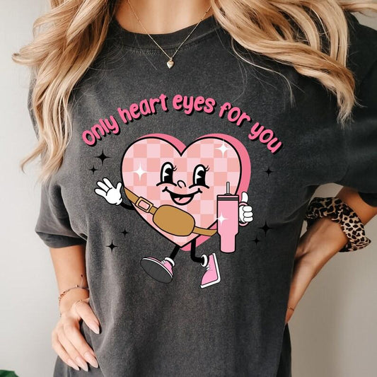 Only heart eyes for you love Valentine's Day tshirt, Cupid Wings Shirt -  XoXo - Cupid tshirt  - iPrintasy Valentine tee - Comfort Color