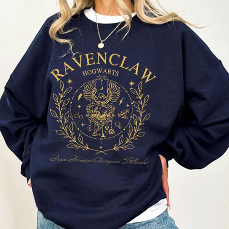 Wizard Harry Potter Hogwarts Houses Sweatshirt, Bookie Shirt, Fantasy Wizard Sweatshirt, Christmas Gift For Family, Gift For Men, Gift For Women, Full