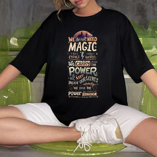 HP Magic Quotes Sweatshirt Hoodie Shirt Cotton Fit