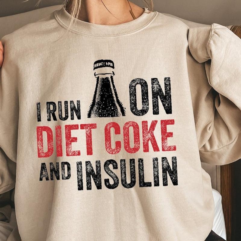 I Run On Diet Coke and Insulin Shirt, Diabetes Awareness Shirt, Diabetes Support Tee, Gift For Diabetic, Diabetic Lifestyle Shirt