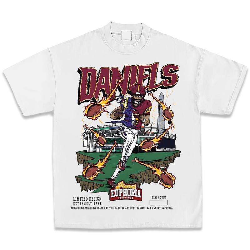 Jayden Daniels Planet Euphoria Shirt, Vintage 90s Unisex Football Tees, Football T-Shirts, Sports Shirt, Game Day Tee, Football Fan Gifts Clothing