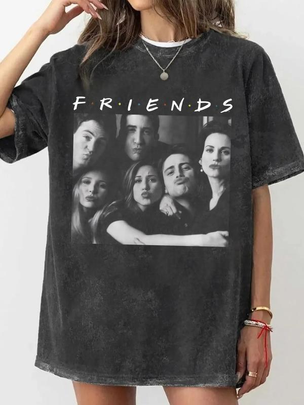 FRIENDS T-SHIRT, VINTAGE Movies T-Shirt, Funny Graphic Tees, Vintage Men's Top - Cotton, Polyester