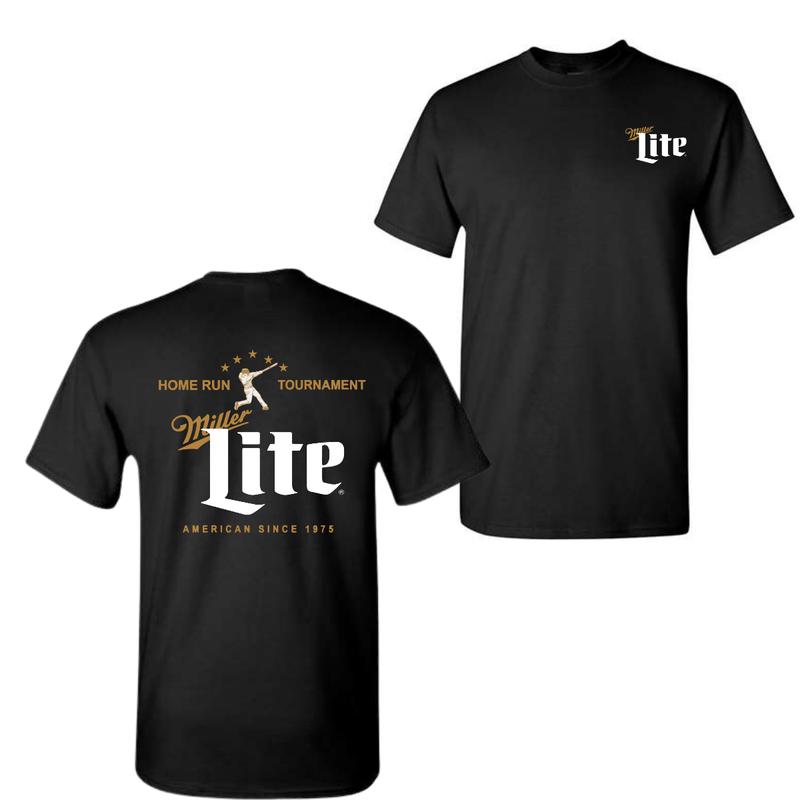 Vintage Home Run Tournament Miller Lite T-shirt For Men and Women
