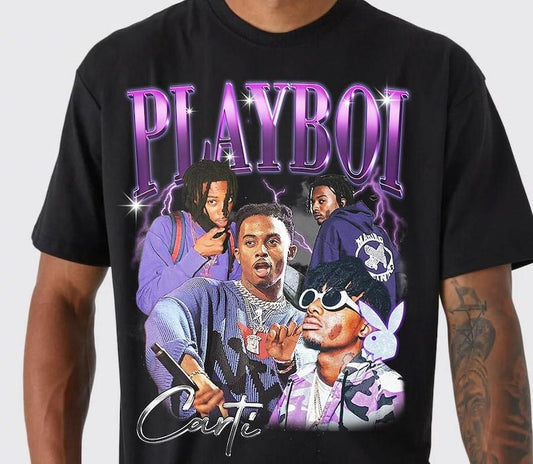 Retro Playboi Carti T-Shirt Hiphop Shirt, 90s tee, Rap Vintage Playboi Carti T-Shirt, Bootleg Retro 90s Fans Shirt, Unisex T-shirt
