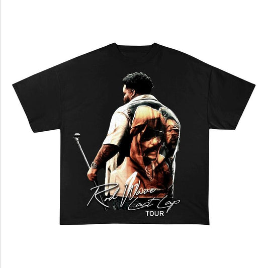 Vintage Wash Unisex T-Shirt Featuring RD Wave Face Graphic, A Classic Addition to Your Wardrobe!